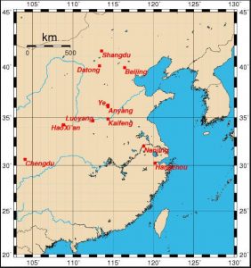 Ancient China map